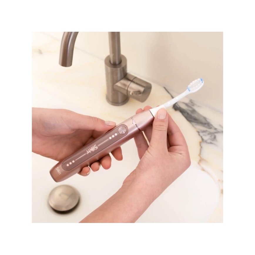 Silk’n - Sonický vibrační zubní kartáček SONIC YOU 3350 mAh IPX7 rose gold