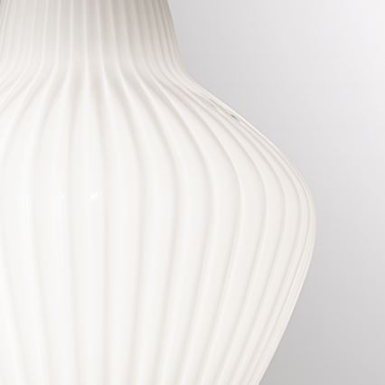 SIRU - Lustr na lanku LONDON 1xE27/60W/230V bílá/lesklý chrom benátské sklo