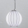 SIRU - Lustr na lanku SFERA 1xE27/60W/230V pr. 42 cm černá/bílá benátské sklo
