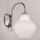 SIRU - Nástěnná lampa LONDON 1xE27/60W/230V bílá/lesklý chrom benátské sklo