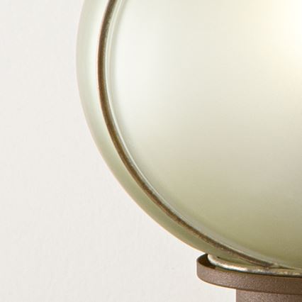 SIRU - Stolní lampa FLORET 1xE14/40W/230V hnědá/šedá benátské sklo