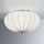 SIRU - Stropní svítidlo GIOVE 2xE14/40W/230V pr. 29 cm matný chrom/bílá benátské sklo