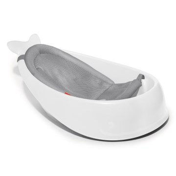 Skip Hop - Dětská vanička s ergonomickou podložkou MOBY 3 bílá