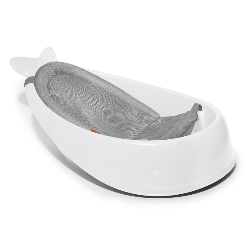Skip Hop - Dětská vanička s ergonomickou podložkou MOBY 3 bílá