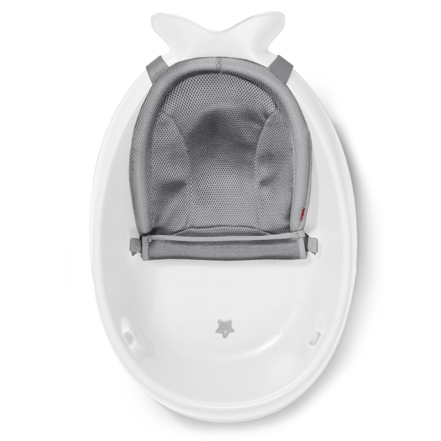 Skip Hop - Dětská vanička s ergonomickou podložkou MOBY 3 bílá