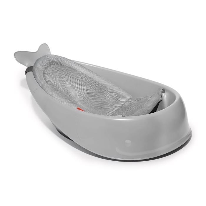 Skip Hop - Dětská vanička s ergonomickou podložkou MOBY 3 šedá