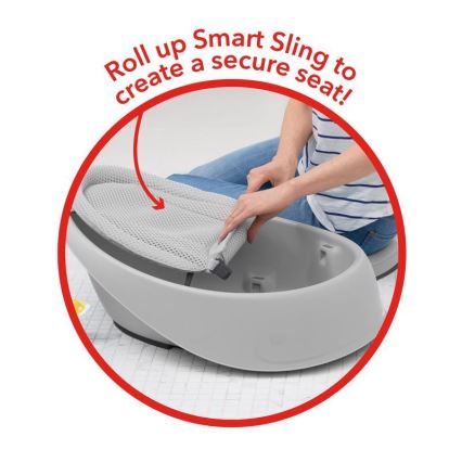 Skip Hop - Dětská vanička s ergonomickou podložkou MOBY 3 šedá