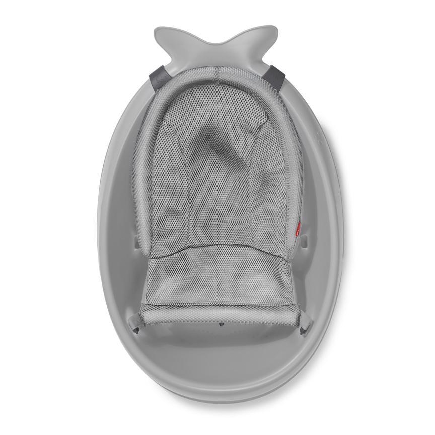 Skip Hop - Dětská vanička s ergonomickou podložkou MOBY 3 šedá