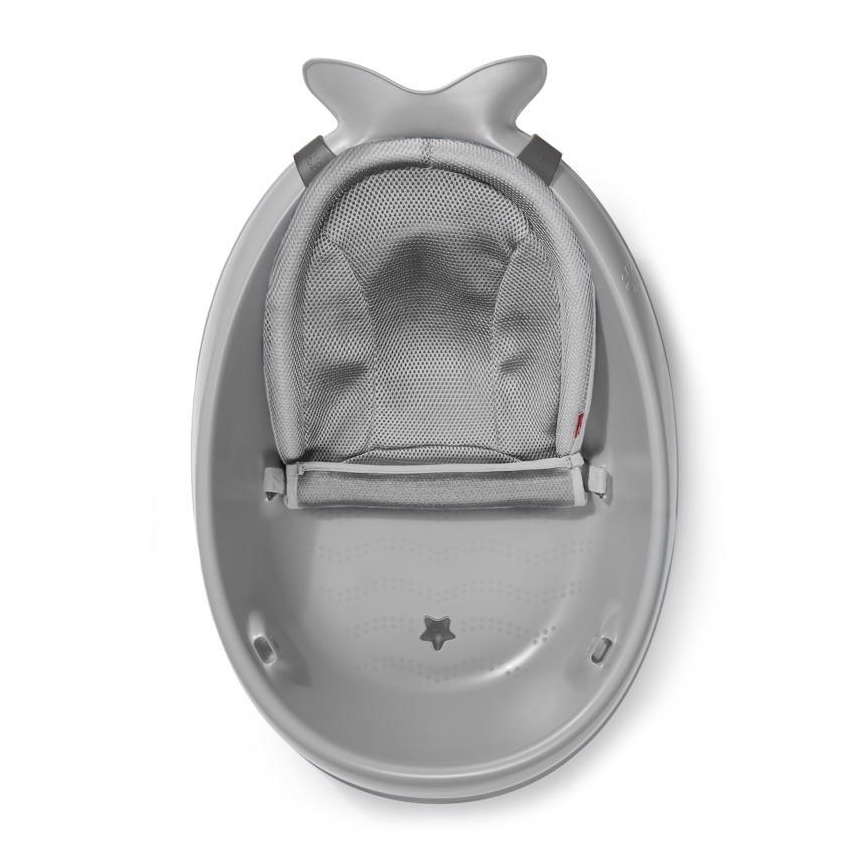 Skip Hop - Dětská vanička s ergonomickou podložkou MOBY 3 šedá