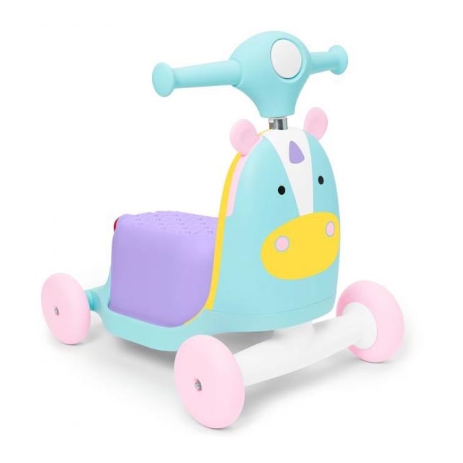Skip Hop - Odrážedlo 3v1 ZOO jednorožec 3xAAA