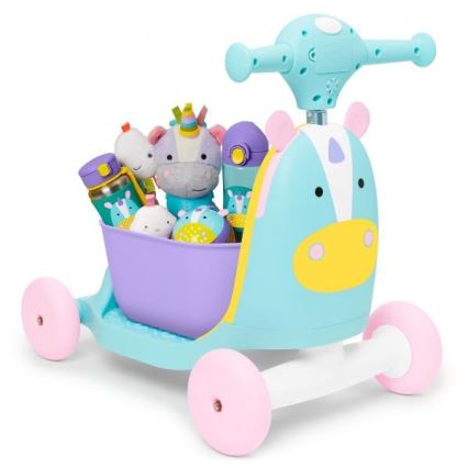 Skip Hop - Odrážedlo 3v1 ZOO jednorožec 3xAAA