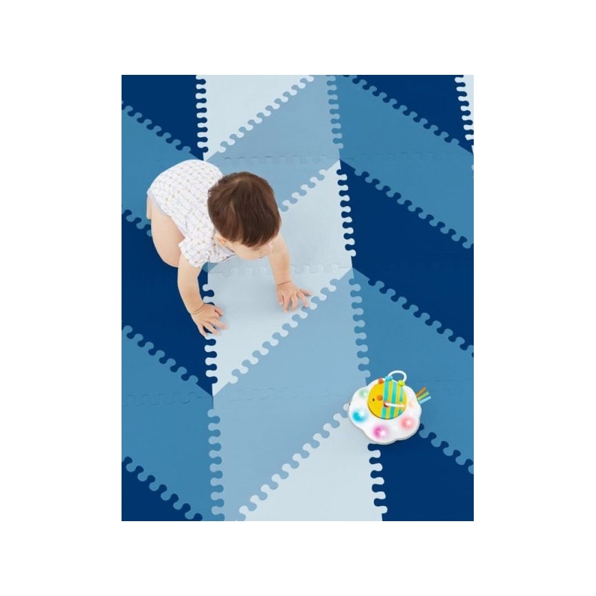 Skip Hop - Pěnové puzzle 72ks modrá