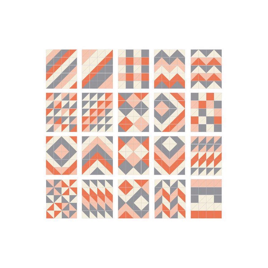 Skip Hop - Pěnové puzzle 72ks šedá/oranžová
