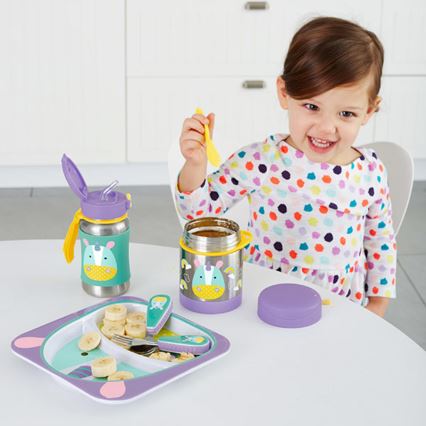 Skip Hop - Termoska na jídlo se lžičkou/vidličkou ZOO 325 ml jednorožec