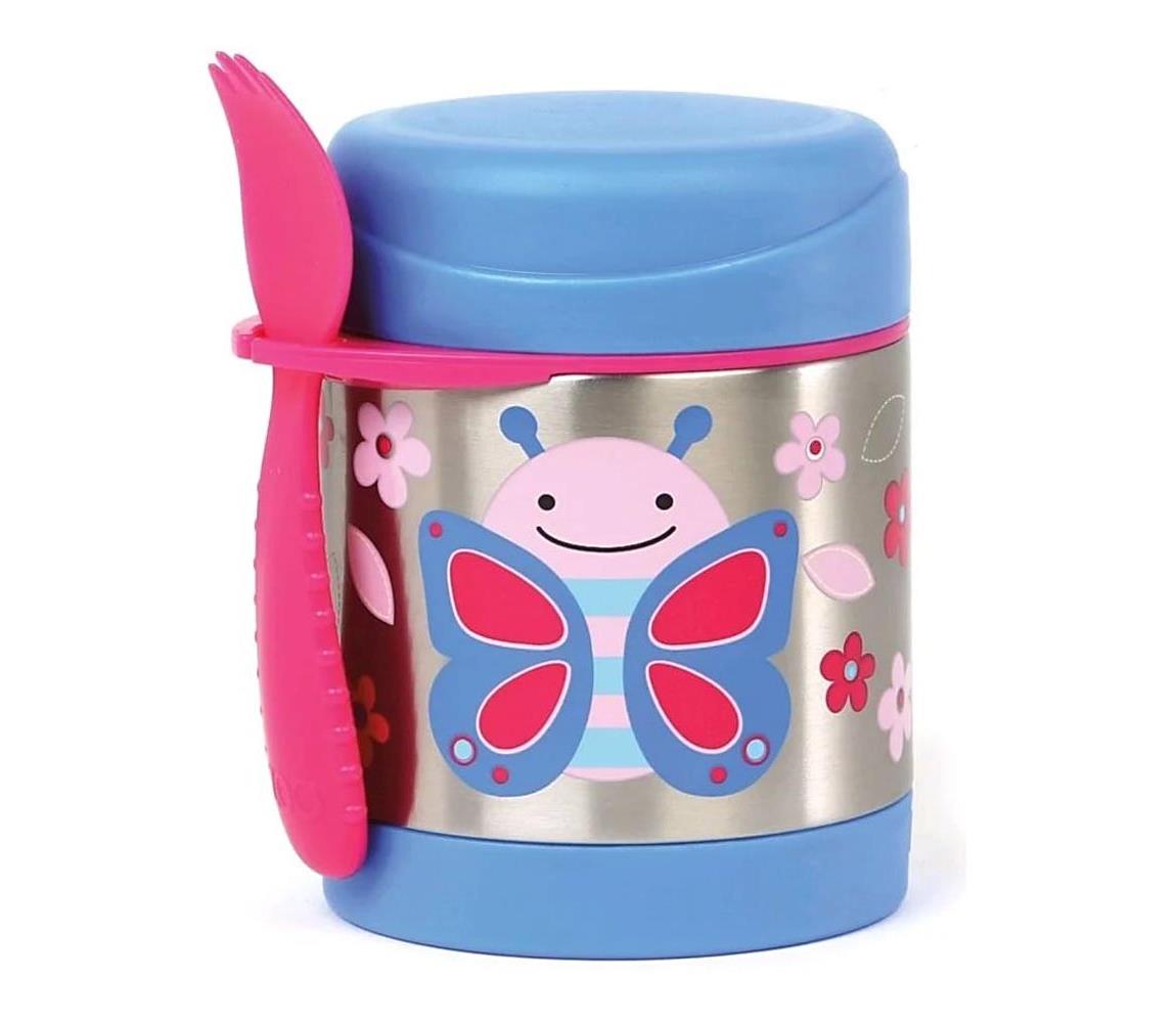 Skip Hop Skip Hop - Termoska na jídlo se lžičkou/vidličkou ZOO 325 ml motýl AG0420