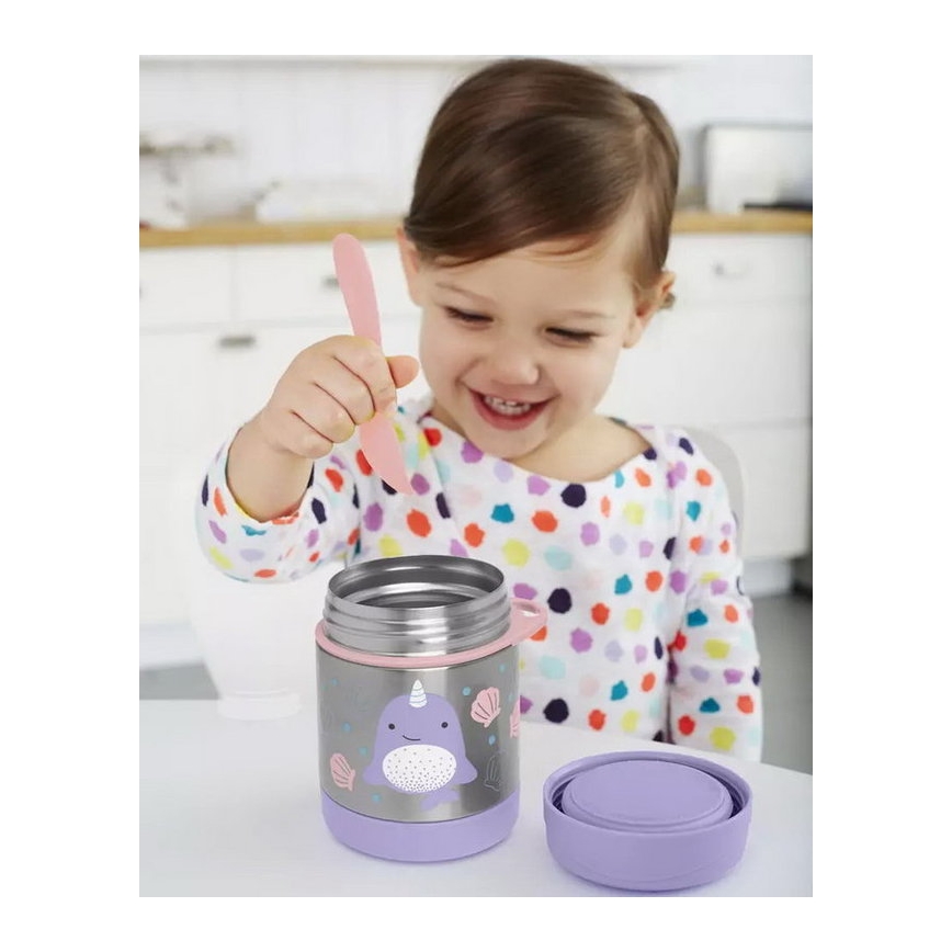 Skip Hop - Termoska na jídlo se lžičkou/vidličkou ZOO 325 ml narval