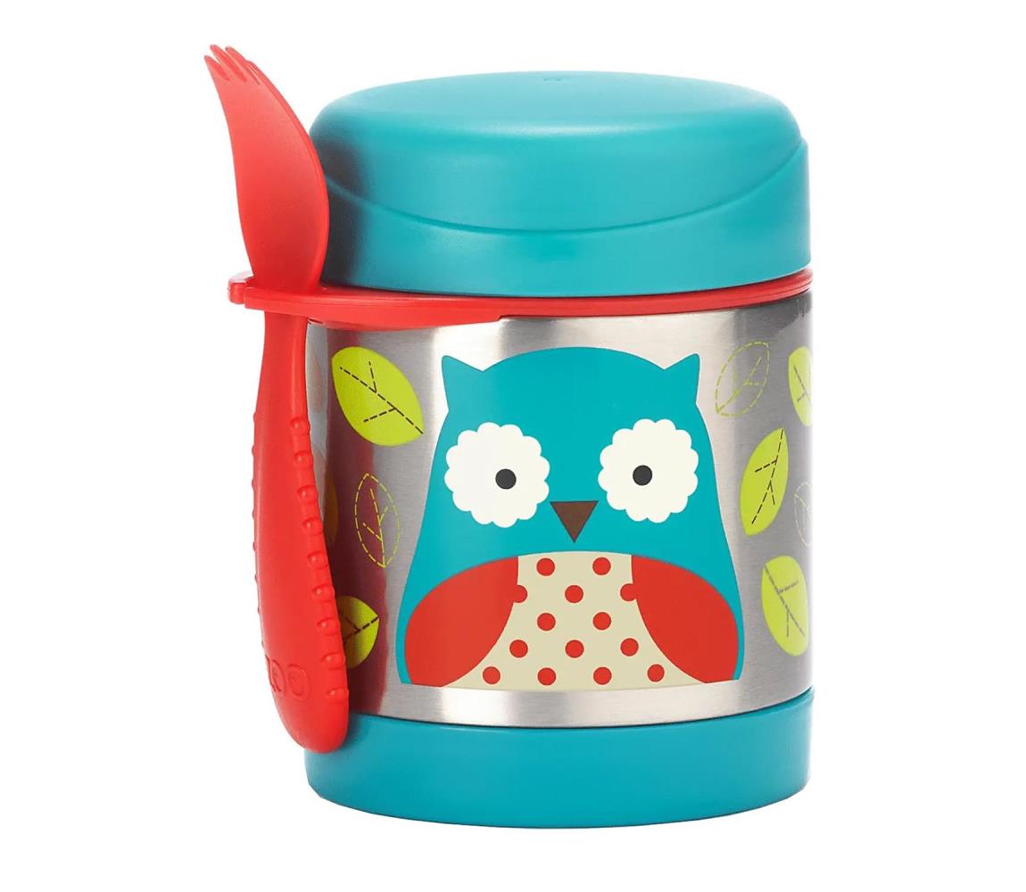 Skip Hop Skip Hop - Termoska na jídlo se lžičkou/vidličkou ZOO 325 ml sova AG0422