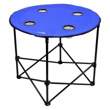 Skládací kempingový stůl modrá