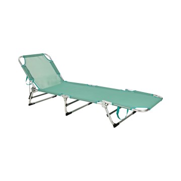 Skládací polohovatelné lehátko SUNO 56x190 cm tyrkysová