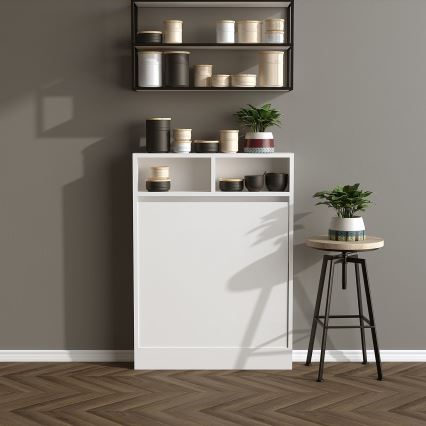 Skládací stolek BRACKED 96x70 cm bílá