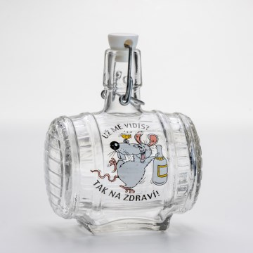 Skleněná láhev 0,5 l soudek