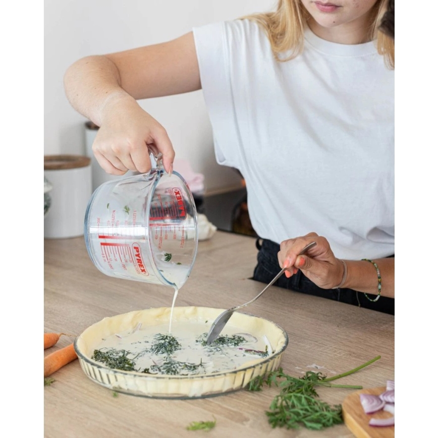 Skleněná odměrka PYREX 1 l