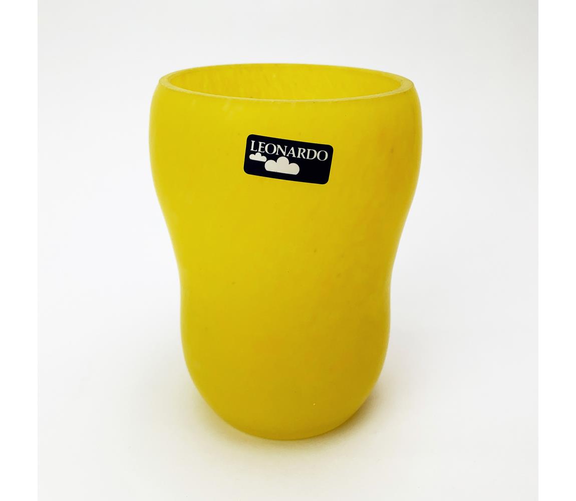 Výrobce po 1 ks Skleněná váza 14 cm žlutá KK01711