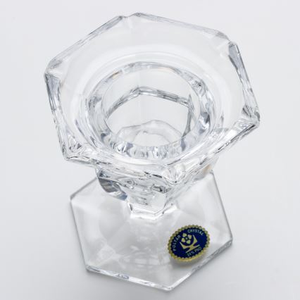 Skleněný svícen 12,5 cm
