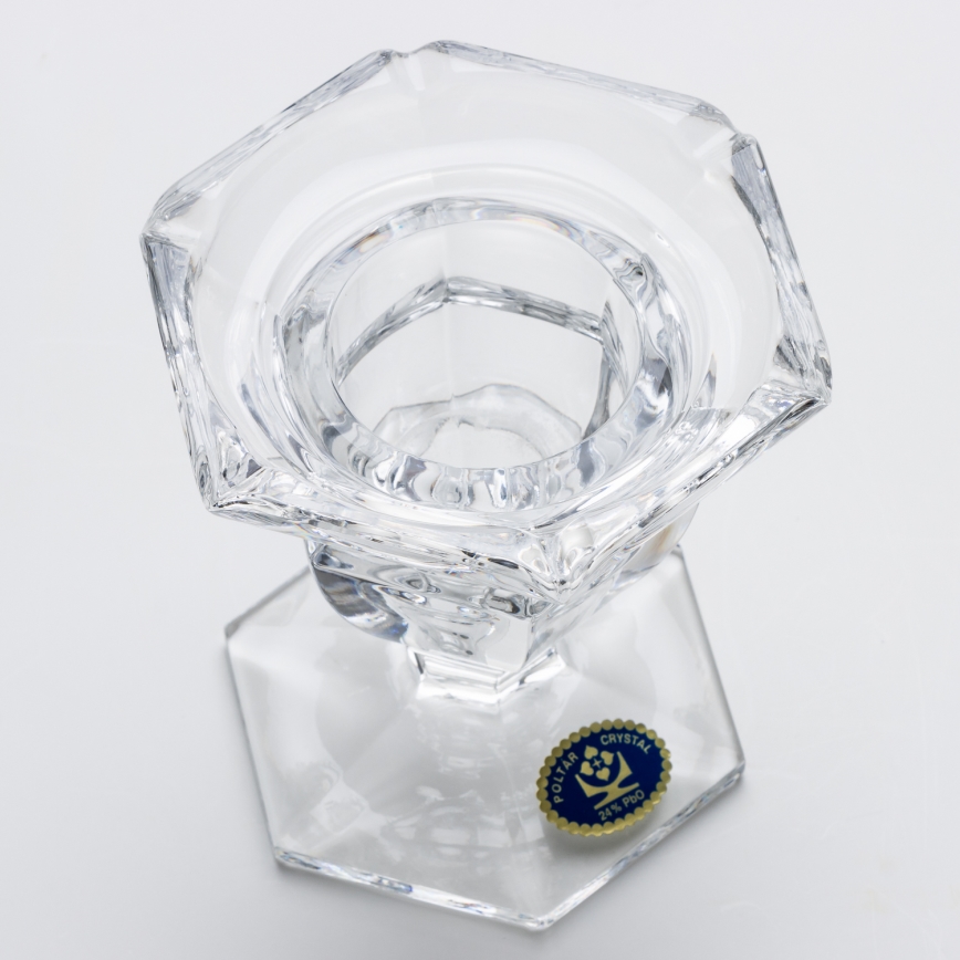 Skleněný svícen 12,5 cm