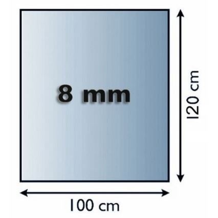 Sklo pod kamna 1200x1000x8 mm obdélník