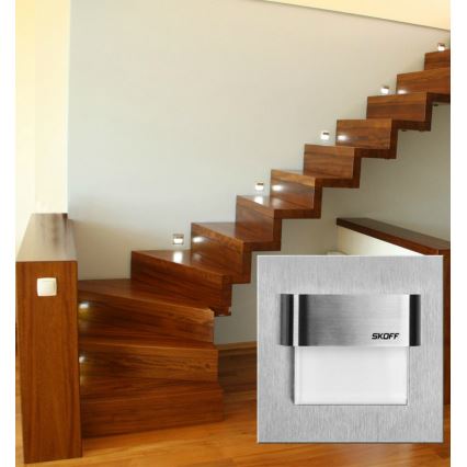 LED TANGO 0,8W/10V hliník/bílá nástěnné svítidlo