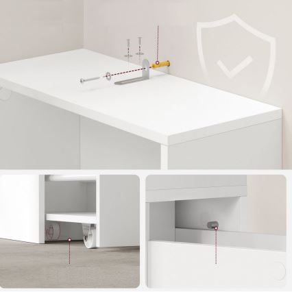 Skříňka NALA bílá