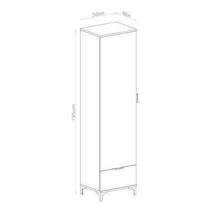 Skříňka se zásuvkou LORA béžová