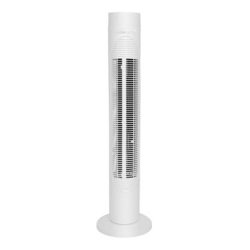 Sloupový ventilátor 50W/230V 83 cm bílá + dálkové ovládání
