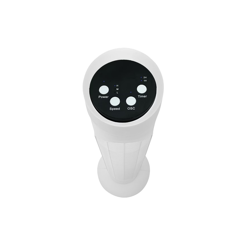 Sloupový ventilátor 50W/230V 83 cm bílá + dálkové ovládání