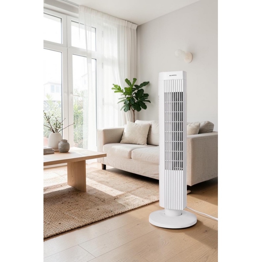 Sloupový ventilátor 50W/230V bílá