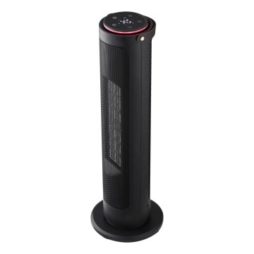 Sloupový ventilátor s keramickým topným tělesem 2000W/230V černá