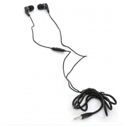 Sluchátka FIESTA MIC MINI JACK 3,5mm černá