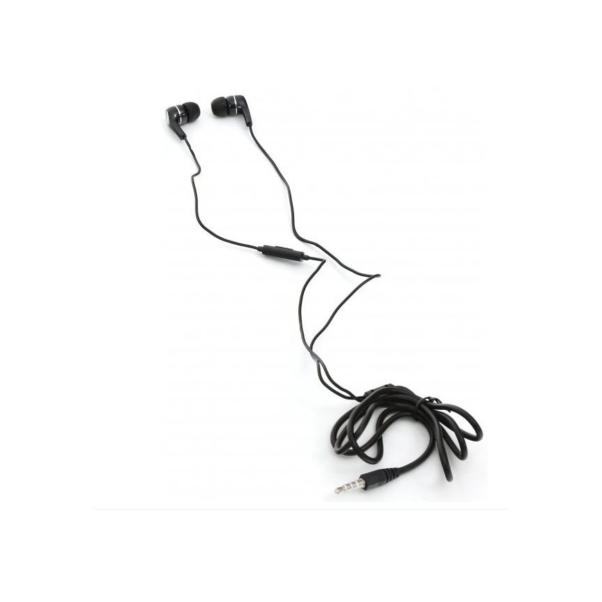 Sluchátka FIESTA MIC MINI JACK 3,5mm černá