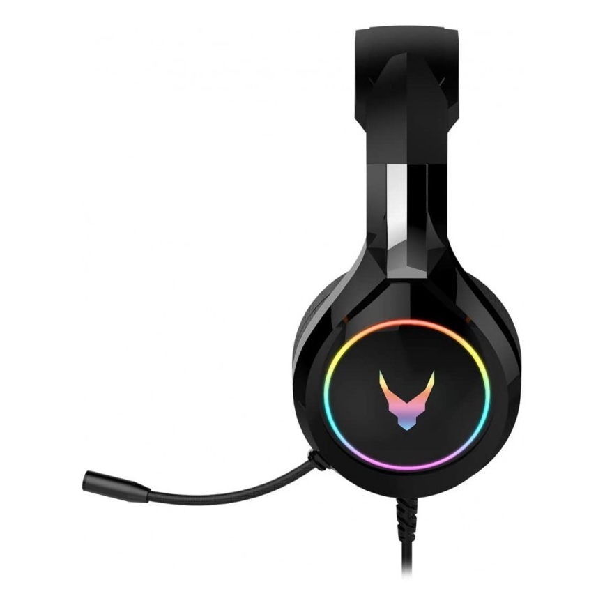 Sluchátka s mikrofonem VARR GAMING RGB USB černá