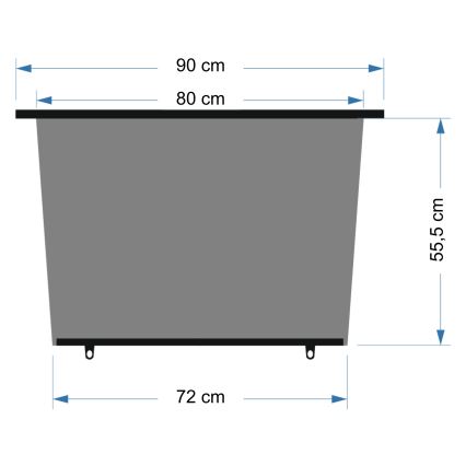 Sluneční roletka na zadní okno auta 90 cm černá