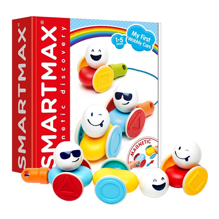 Smartmax - Magnetická stavebnice Autíčka 10 ks