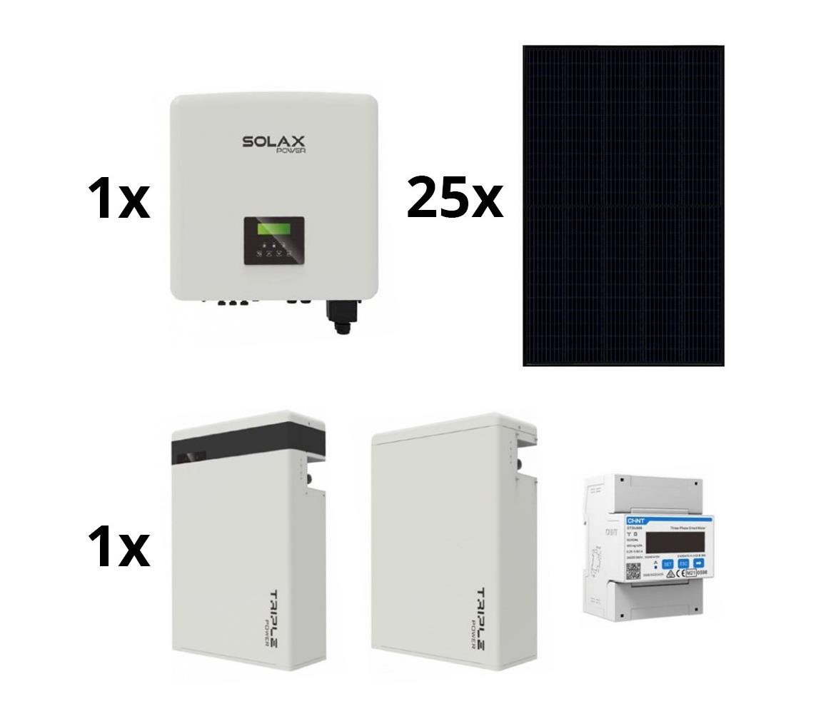 SolaXPower Sol. sestava: SOLAX Power - 10kWp JINKO + 10kW SOLAX měnič 3f + 11,6 kWh baterie SM9999-25ks