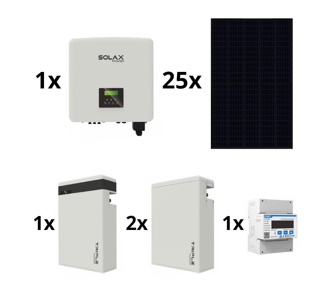 SolaX Power Sol. sestava: SOLAX Power - 10kWp RISEN + 10kW SOLAX měnič 3f + 17,4 kWh baterie 