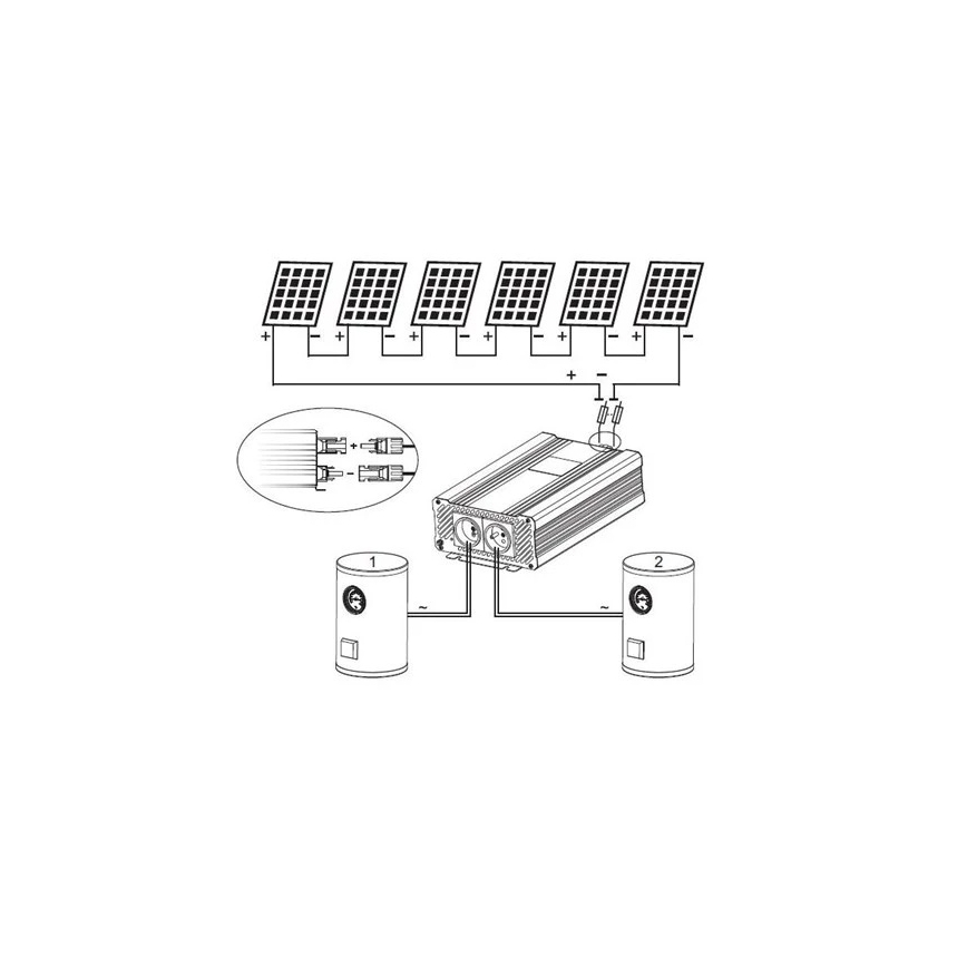 Solární invertor pro ohřev vody ECO Solar Boost Evo MPPT-4000 4kW