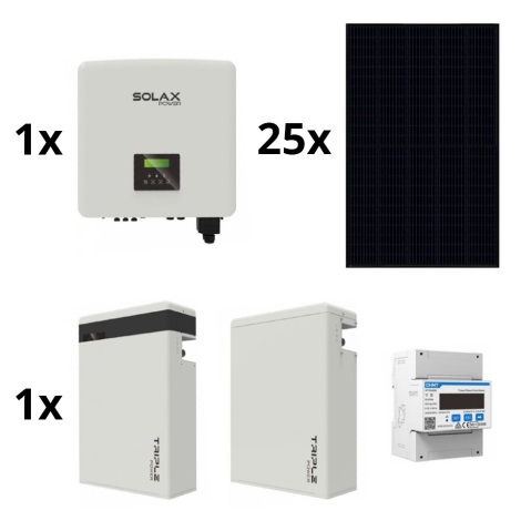 Solární sestava: SOLAX Power - 10kWp RISEN Full Black + 10kW SOLAX měnič 3f + 11,6 kWh baterie