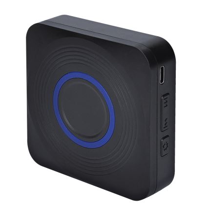 Bezdrátový zvonek na baterie 3xAAA IP56 černá