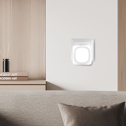 Bezdrátový zvonek s LED osvětlením do zásuvky 230V IP56 bílá