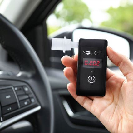 Nabíjecí alkohol tester mini Fuel Cell, 0,0 - 5,0‰ BAC citlivost 0,08‰ 5V