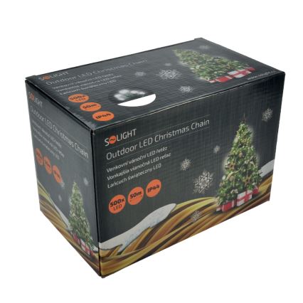 LED Vánoční venkovní řetěz 500xLED/230V IP44 50m studená bílá